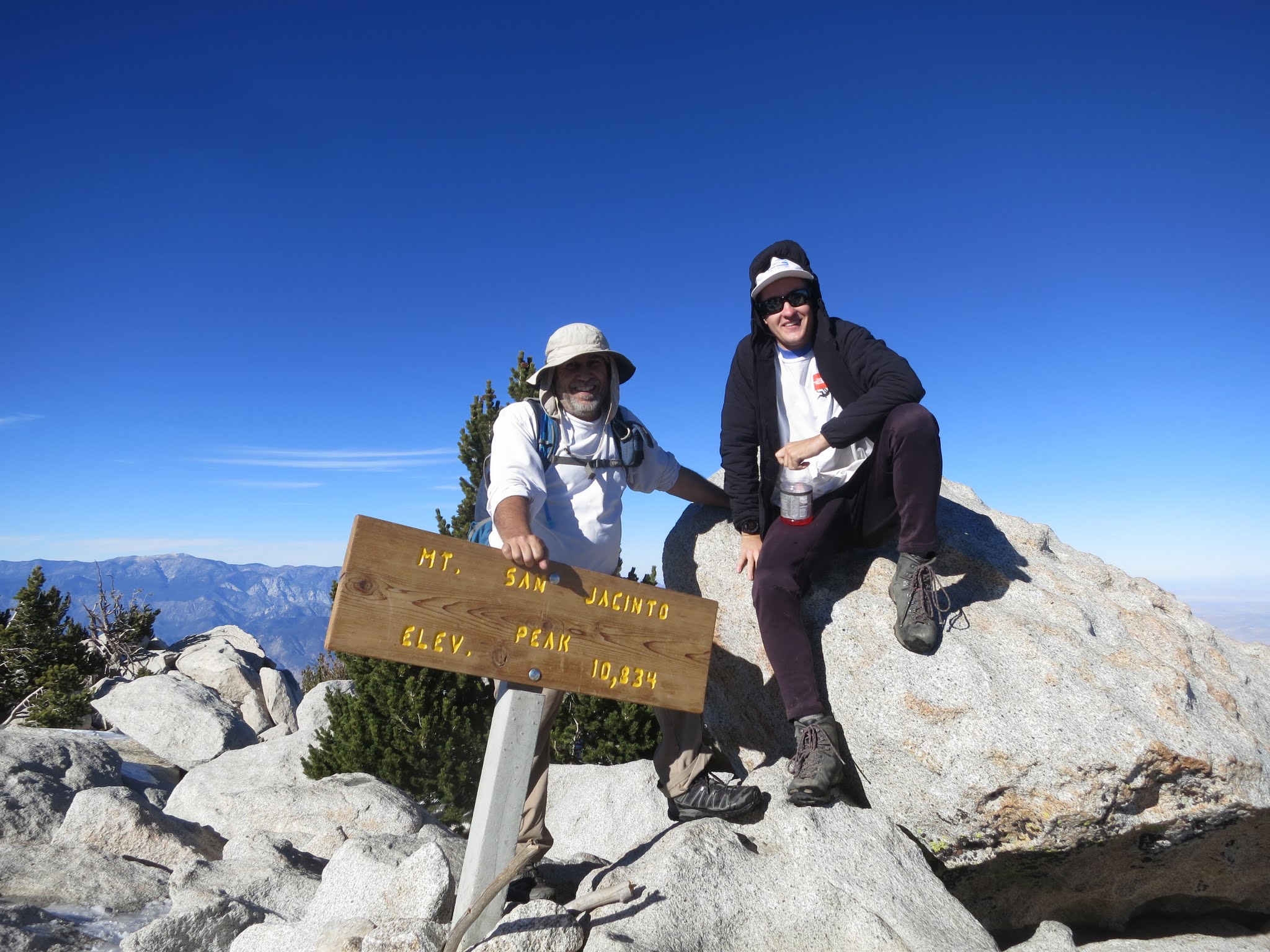 on the summit of the premier peak of Southern California