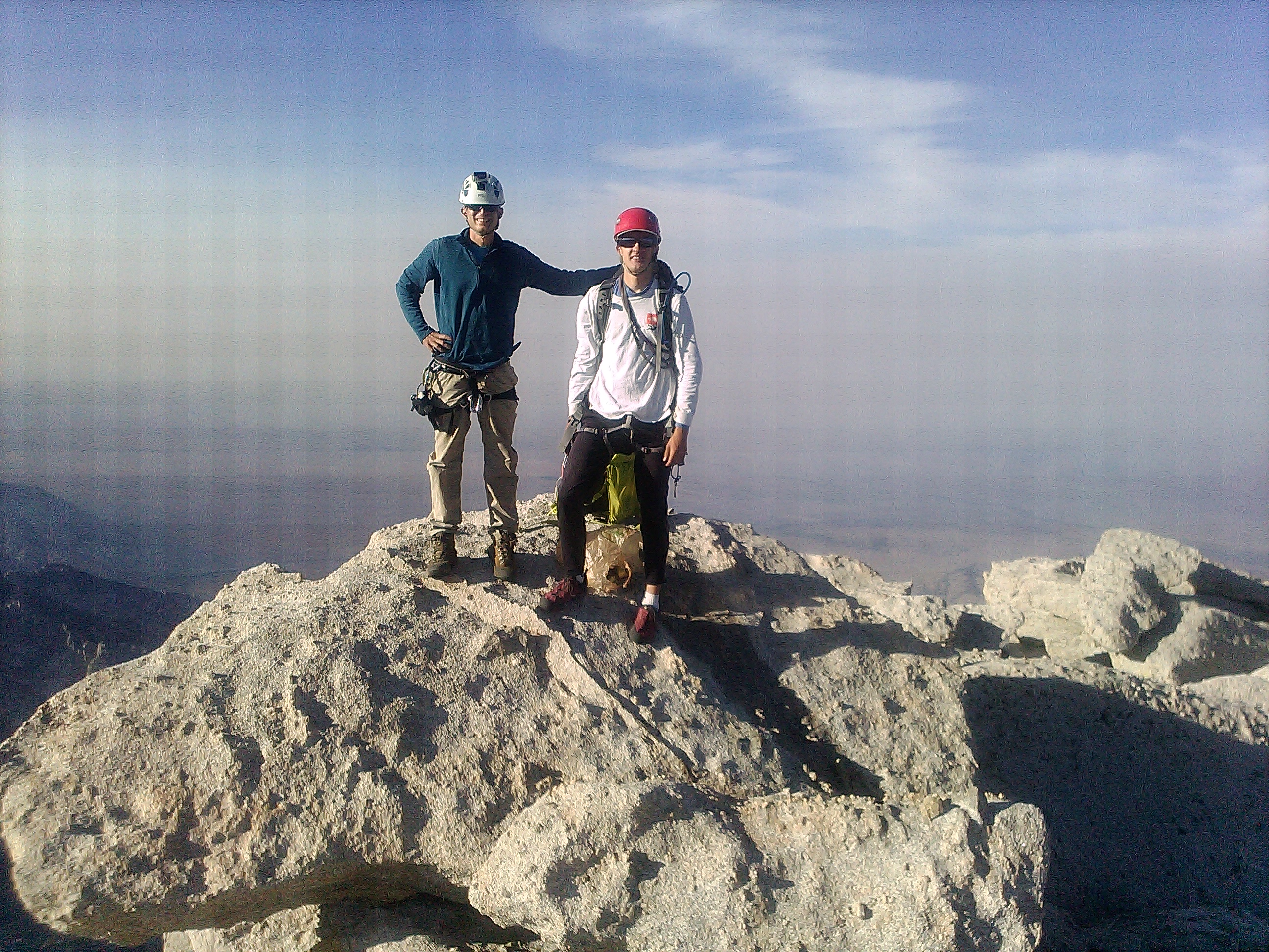 Jonathan and I on the summit [photo by Erik]