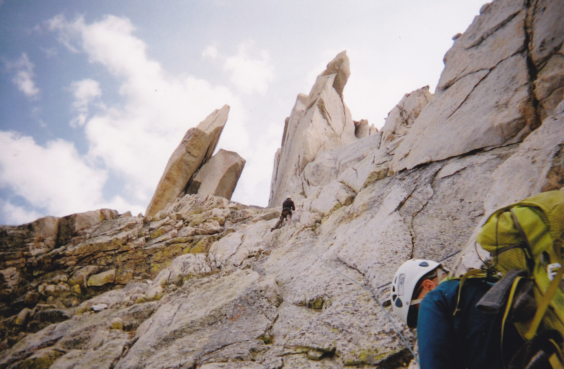 mythic slanted jagged pillars, Huginn and Muninn