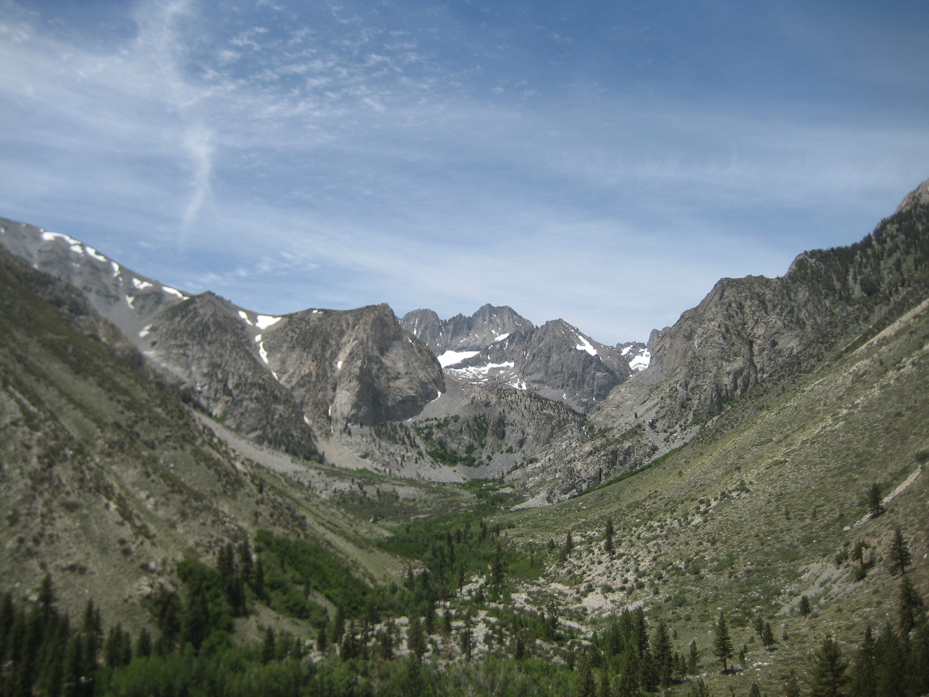 South Fork of Big Pine Creek approach