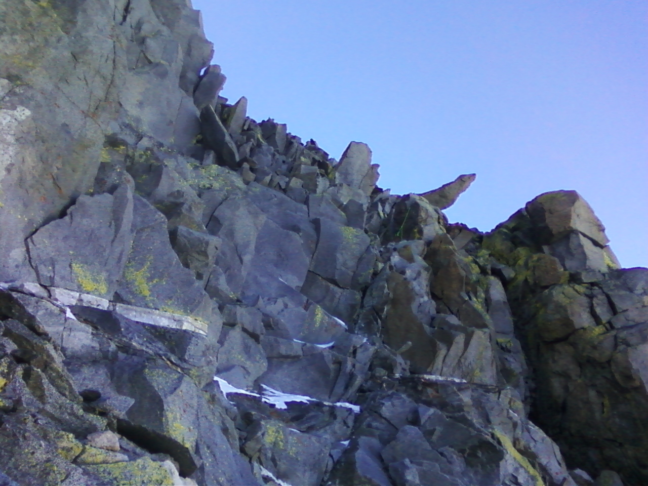 a few class four moves to complete the ledge traverse