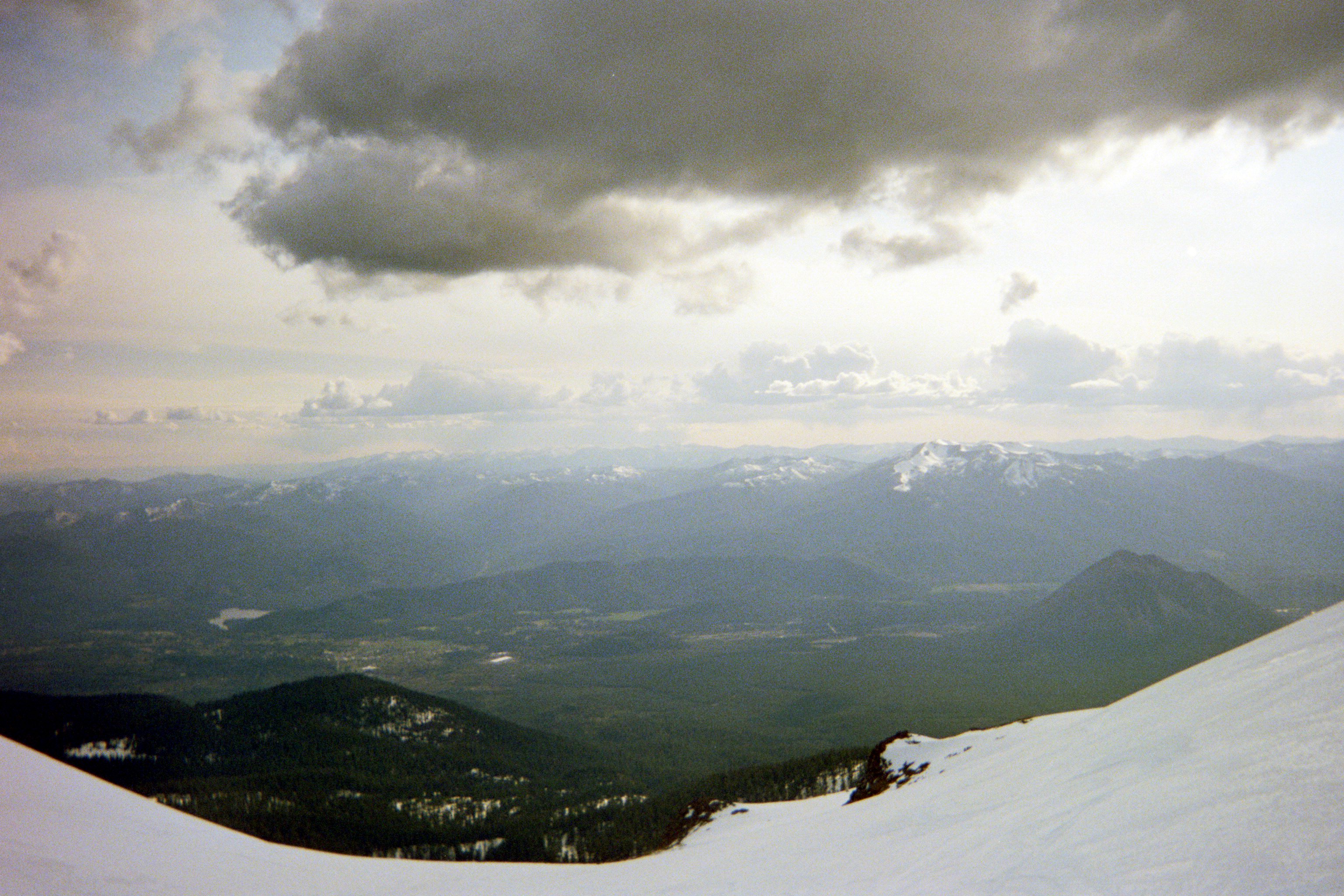 looking out beyond the mountain