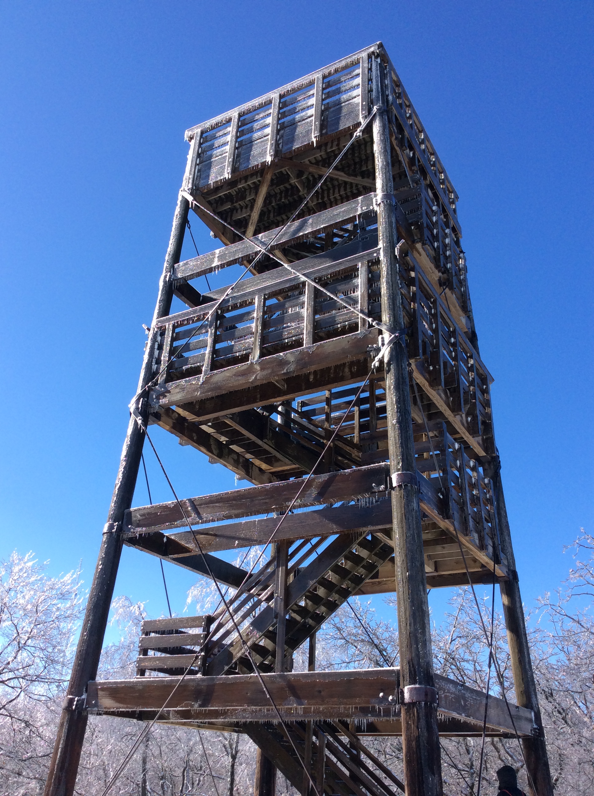 icy observation tower