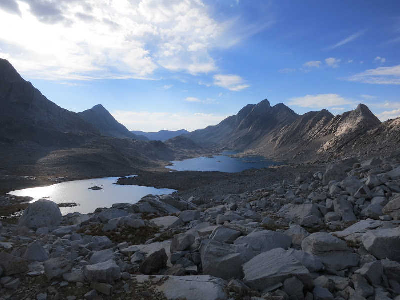 view of Davis Lakes near our camp [photo by John]