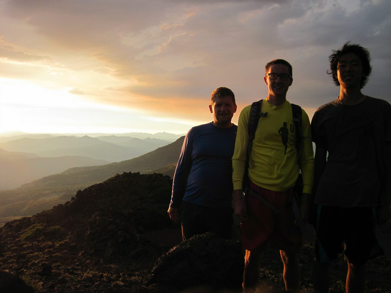 group shot atop Sonora Peak [photo by flat rock]