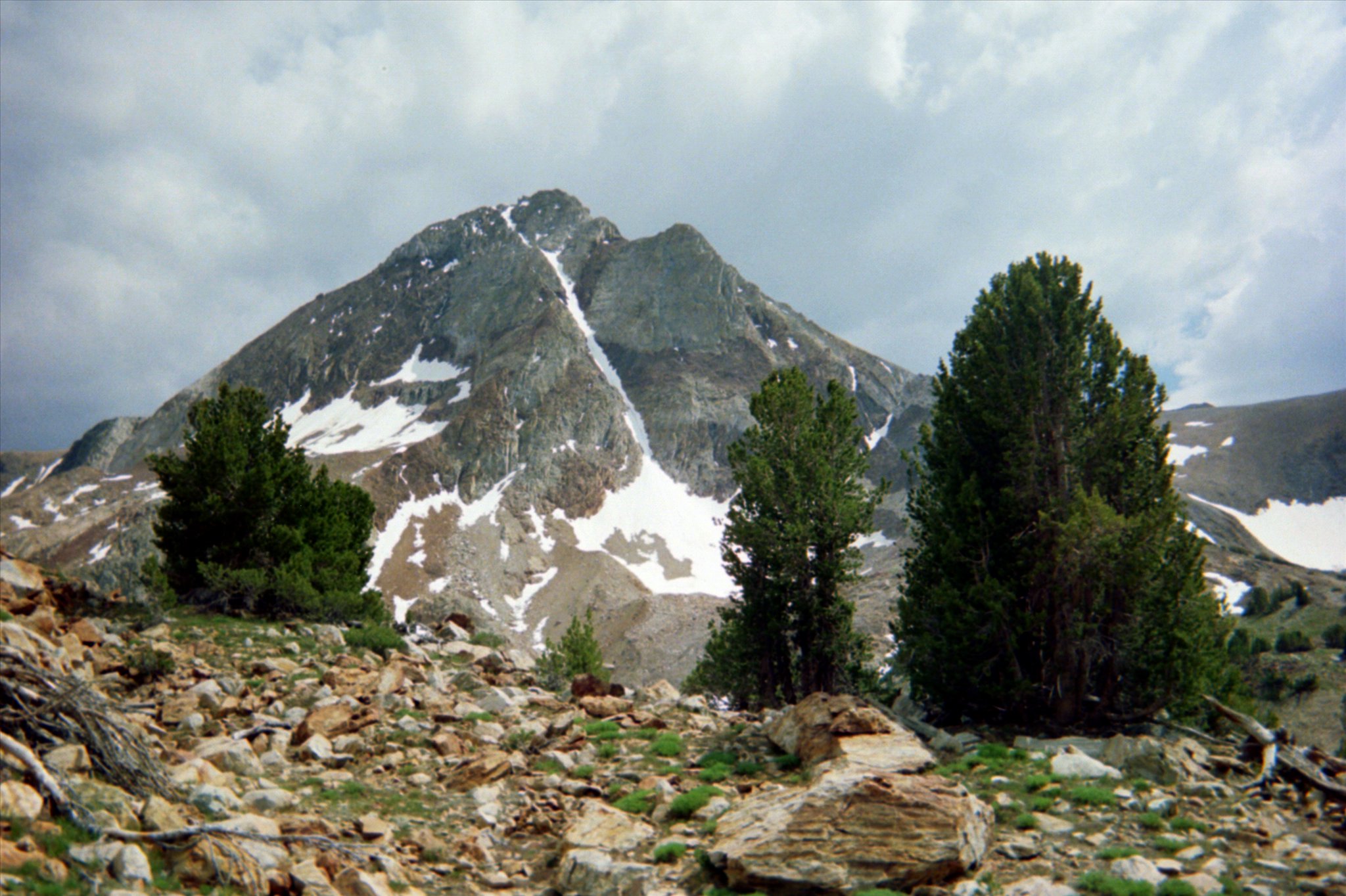 afternoon storms over Red Slate Mountain