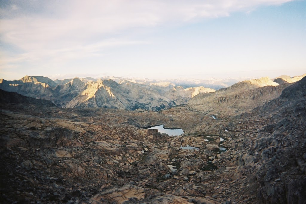 soothing view of Palisade Basin from camp [photo by me]