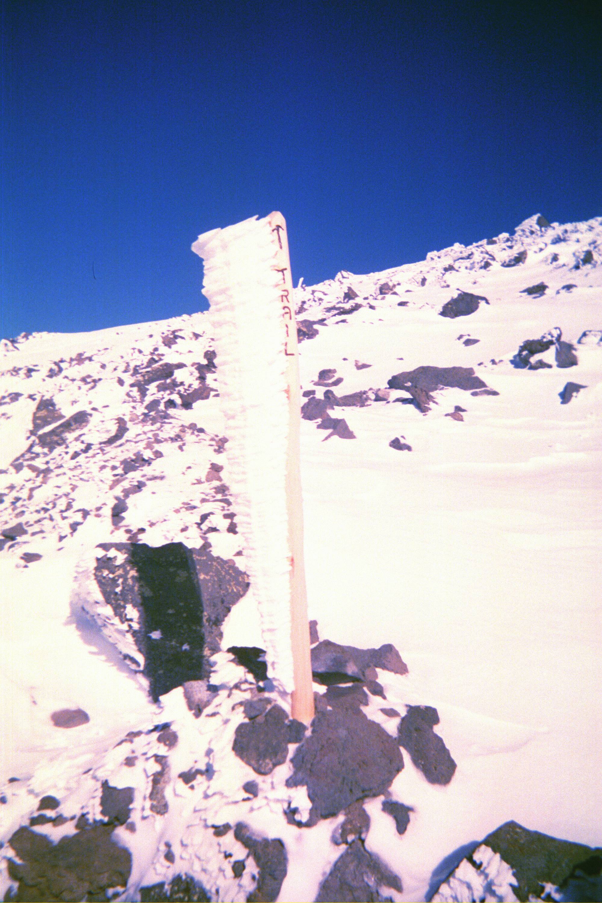 handy trail post marking the way