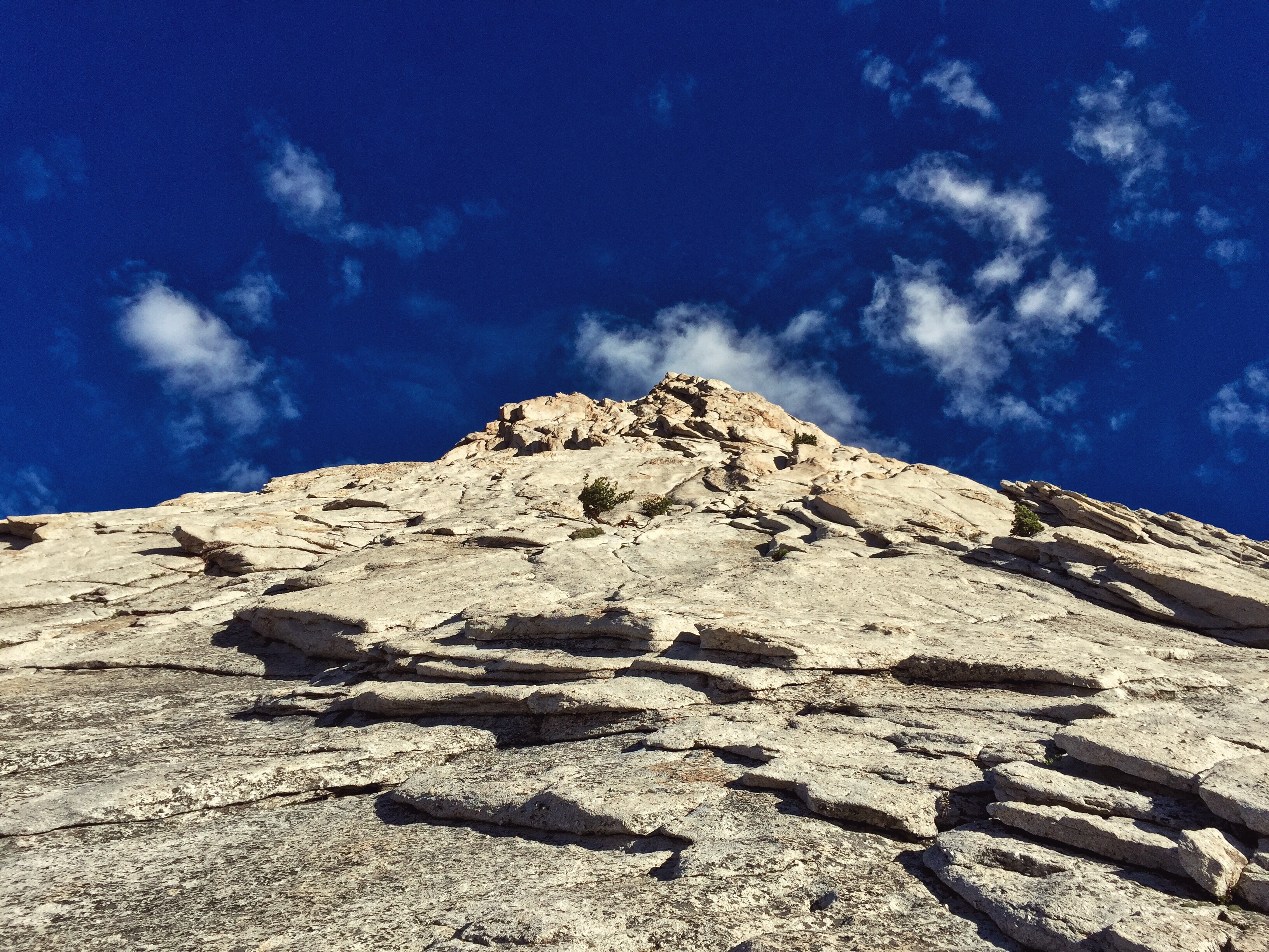 looking up the Southeast Buttress